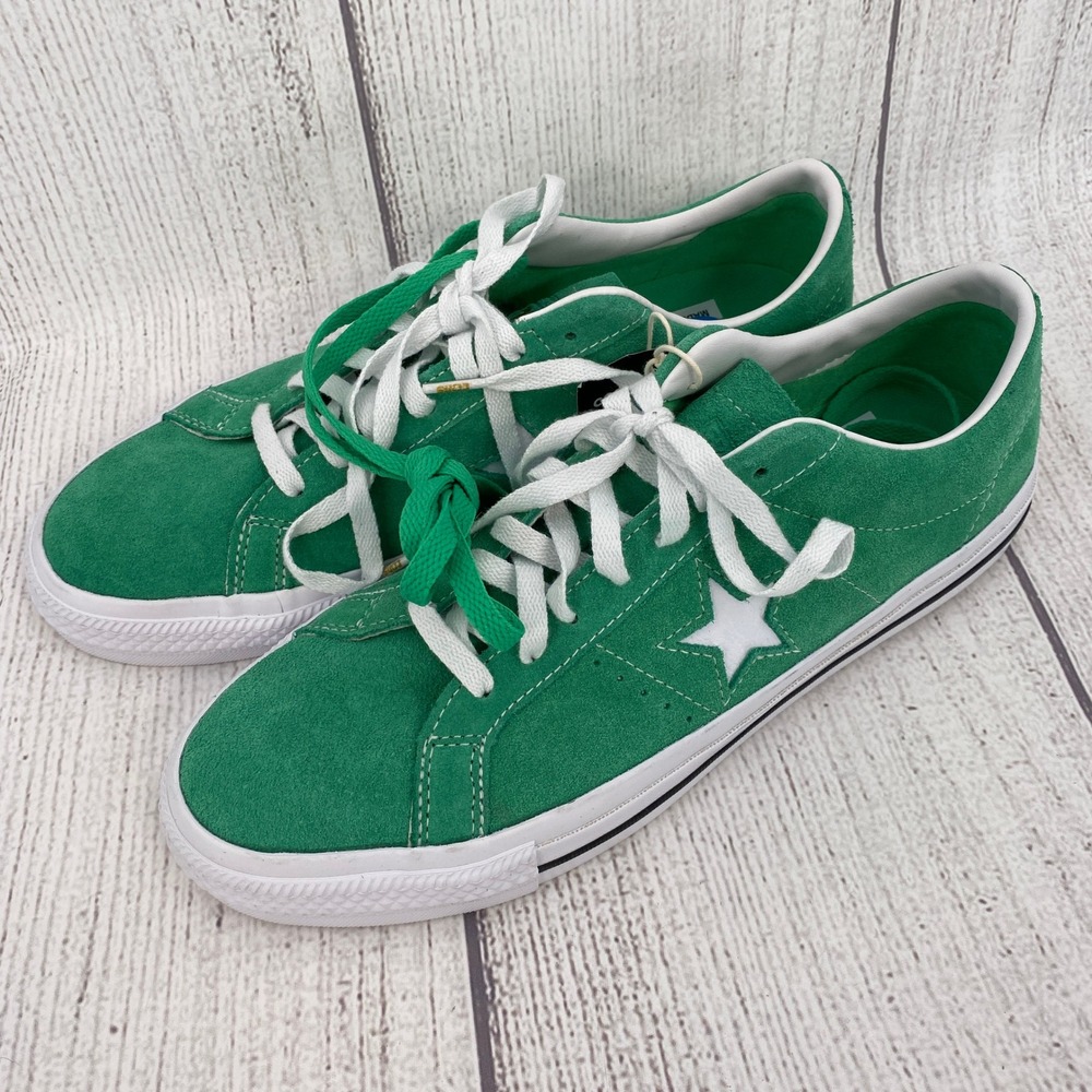 Converse One Star 95 Sneakers Unisex 10.5 Mens 12 Womens Green Suede Skater